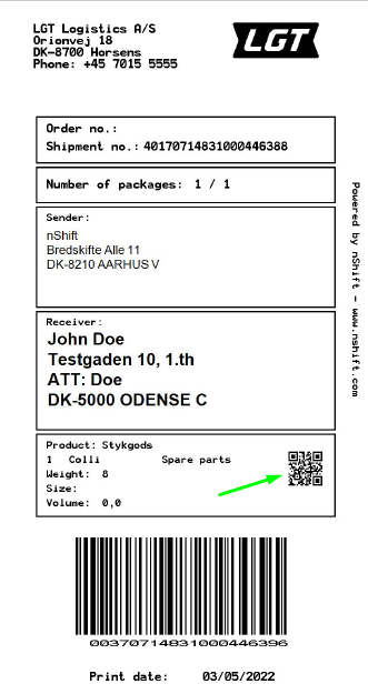 QR label
