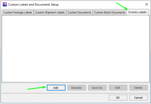 overlay labels tab