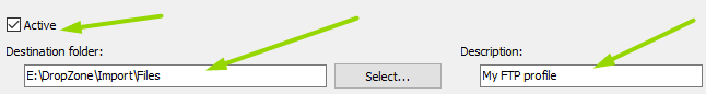Check the Active box