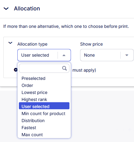 allocation type