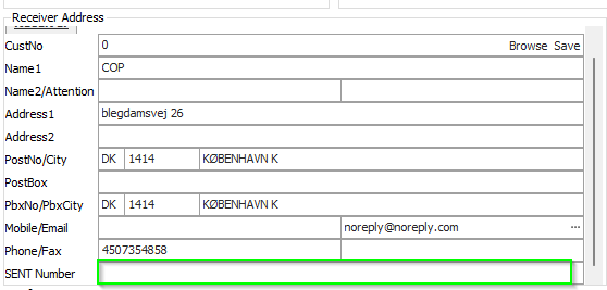 SENT-Feld in address groups